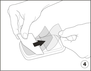 An illustration of 3M™ COMPLY™ Magnetic Attach strips being peeled from their packaging twice.