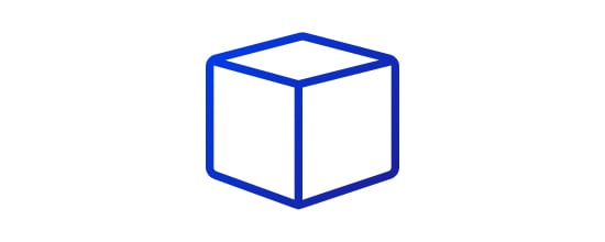 An icon of a cube.