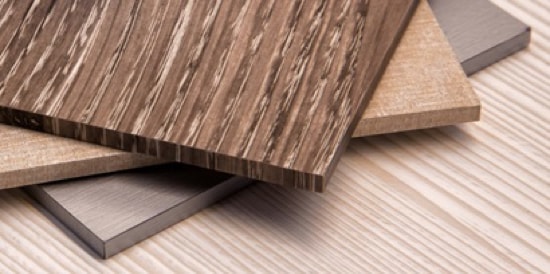 Brown and grey samples of 3M™ DI-NOC™ Architectural Finishes.