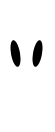 An icon of an incisor with black spots on the middle left and middle right.